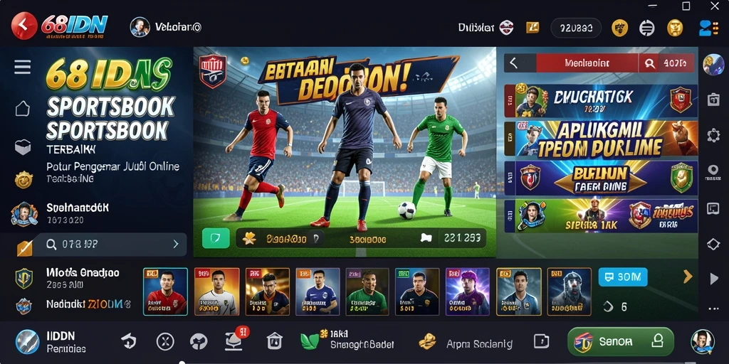 Screenshot gameplay 68IDN yang menampilkan taruhan olahraga yang menarik.