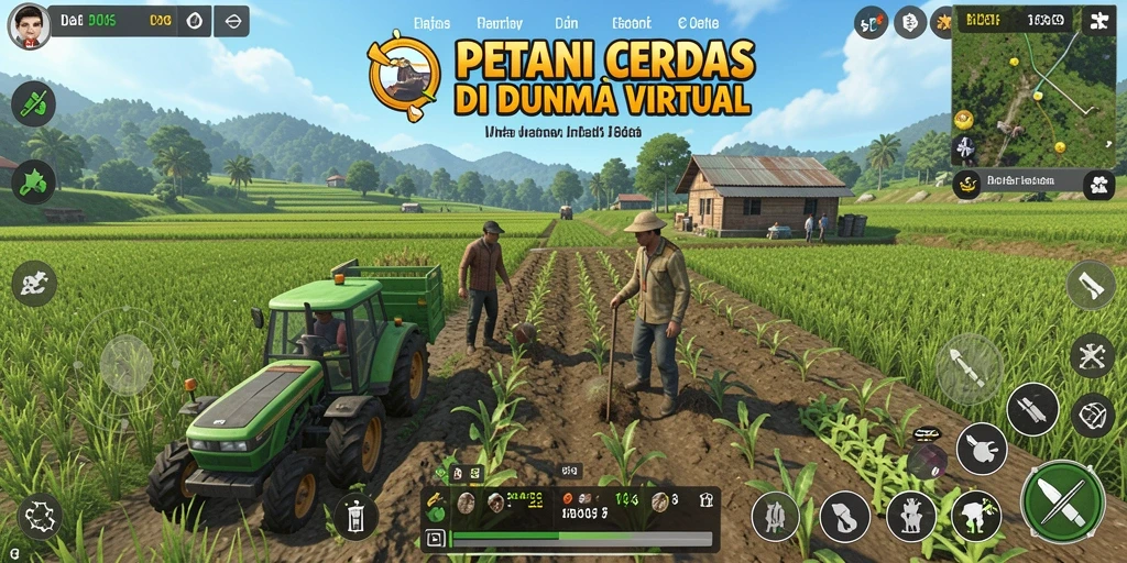 Tangkapan layar D06 menampilkan gameplay bertani yang menarik dan interaktif.