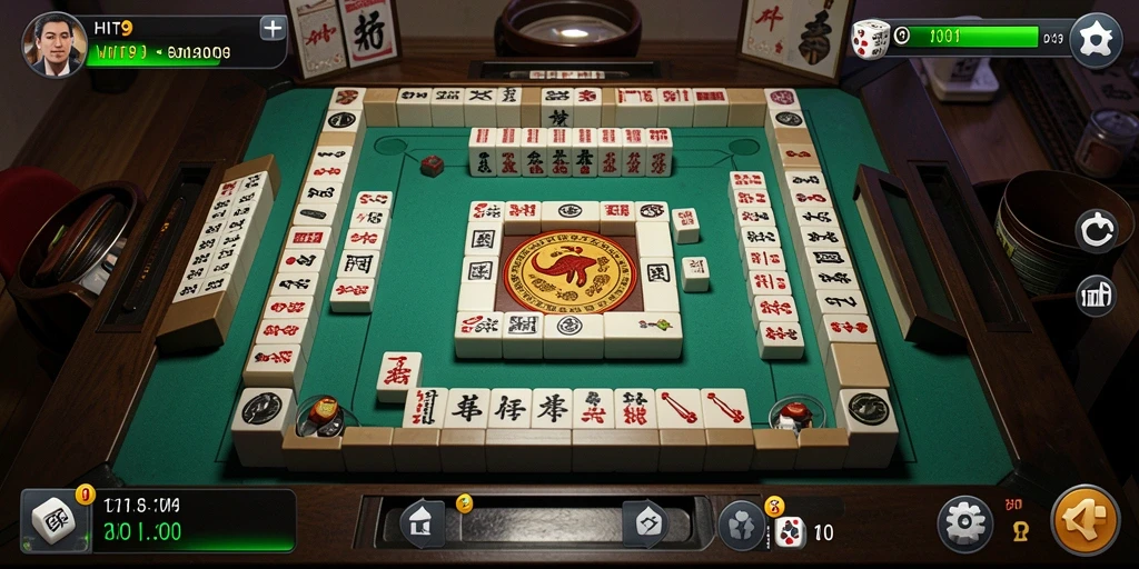 Tampilan gameplay HIT9 yang menarik dan interaktif dalam permainan Mahjong.