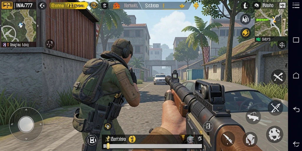 Tampilan gameplay menegangkan dan seru dari INA777.