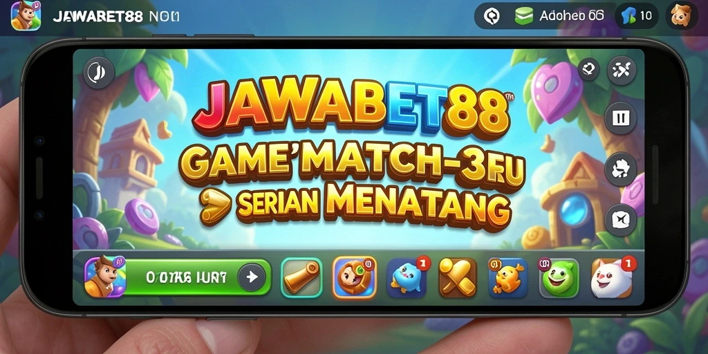 Screenshot gameplay JAWABET88 yang menampilkan keseruan mencocokkan objek.