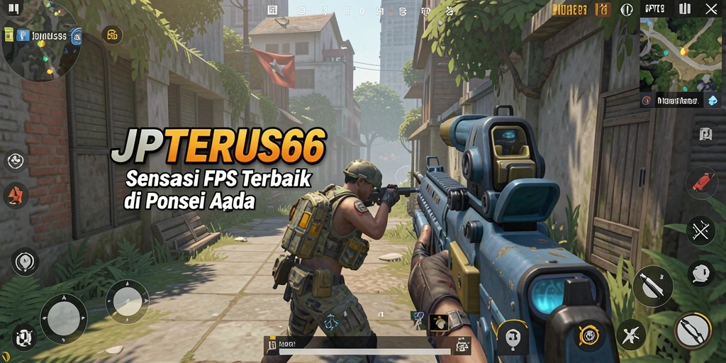 Tangkapan layar yang menampilkan aksi intens saat bertempur di JPTERUS66.