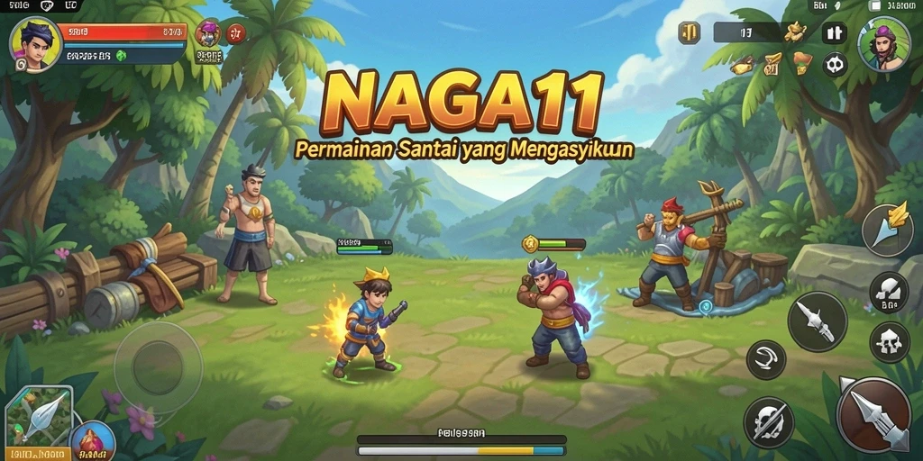 Tampilan gameplay menarik dari NAGA11 dengan aksi seru dan menawan.