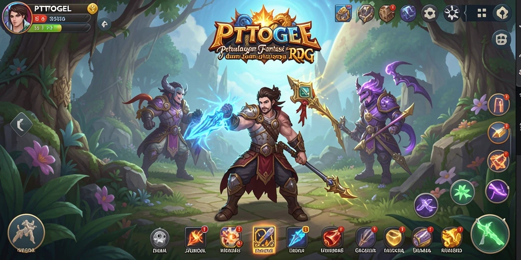 Tangkapan layar aksi seru di dunia RPG PTTOGEL.