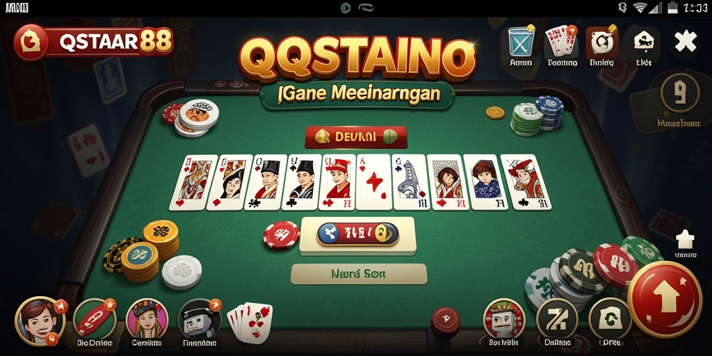 Screenshot menampilkan gameplay seru di QQSTAR88 dengan pemain berkompetisi.
