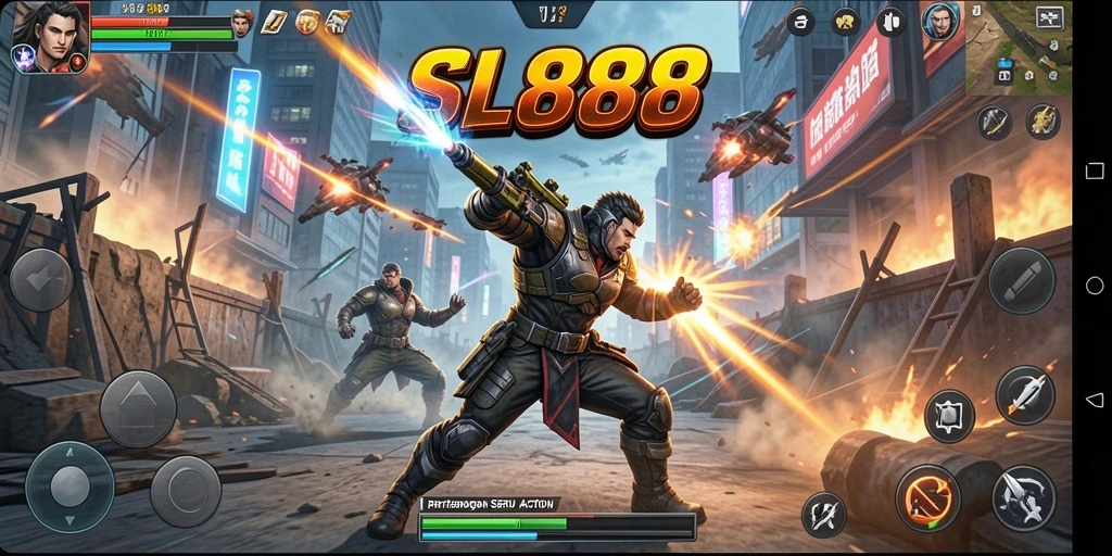 Tampilan aksi menegangkan dalam bermain SL888 dengan grafis memukau.
