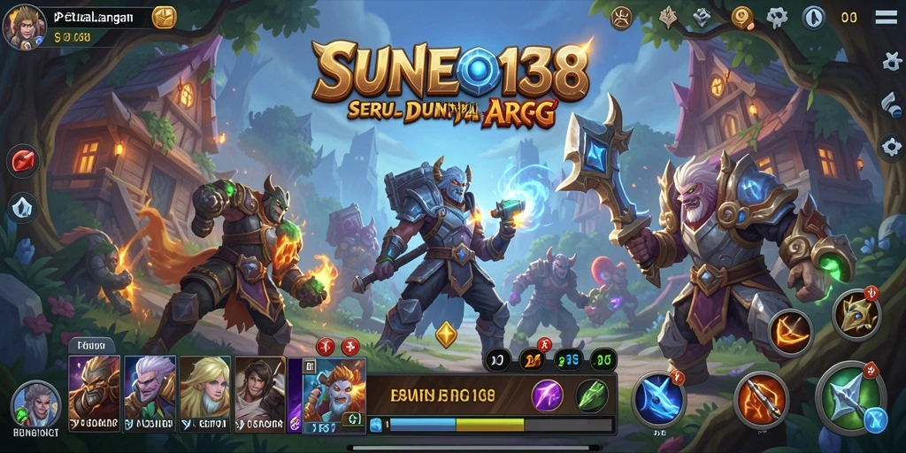 Tangkapan layar SUNEO138 menampilkan aksi pertempuran yang intens dalam dunia ARPG.
